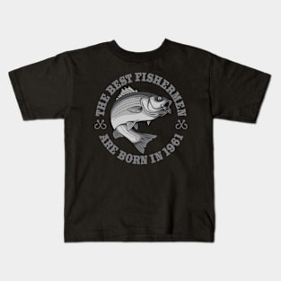 For 60 Fisher Fishing 1961 60Th Kids T-Shirt